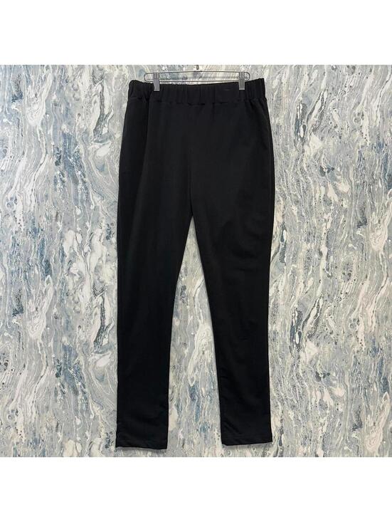 Pants - Minimalist boho casual black sweatpants (XL)